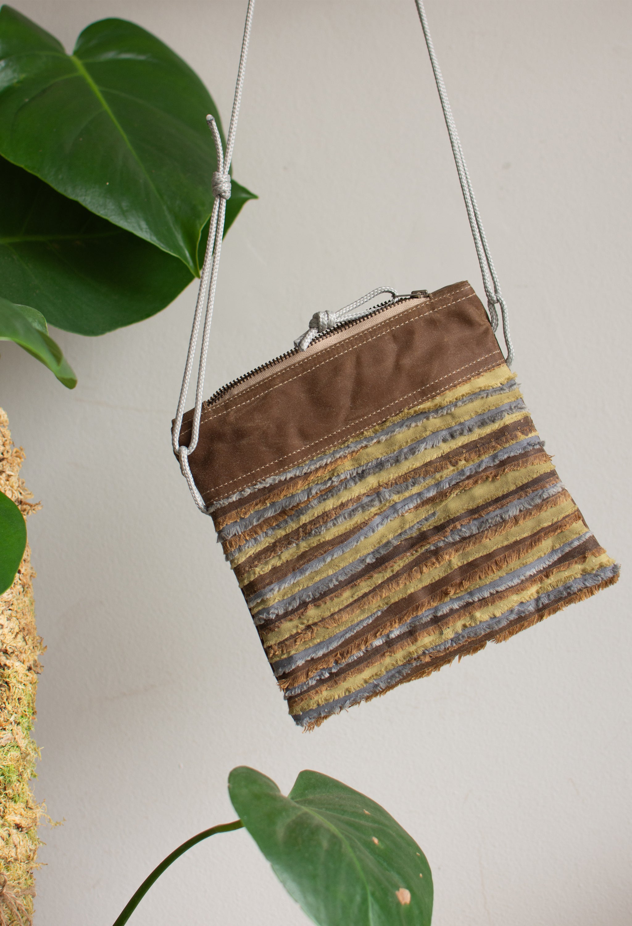 Selvedge Crossbody Bag - Bark