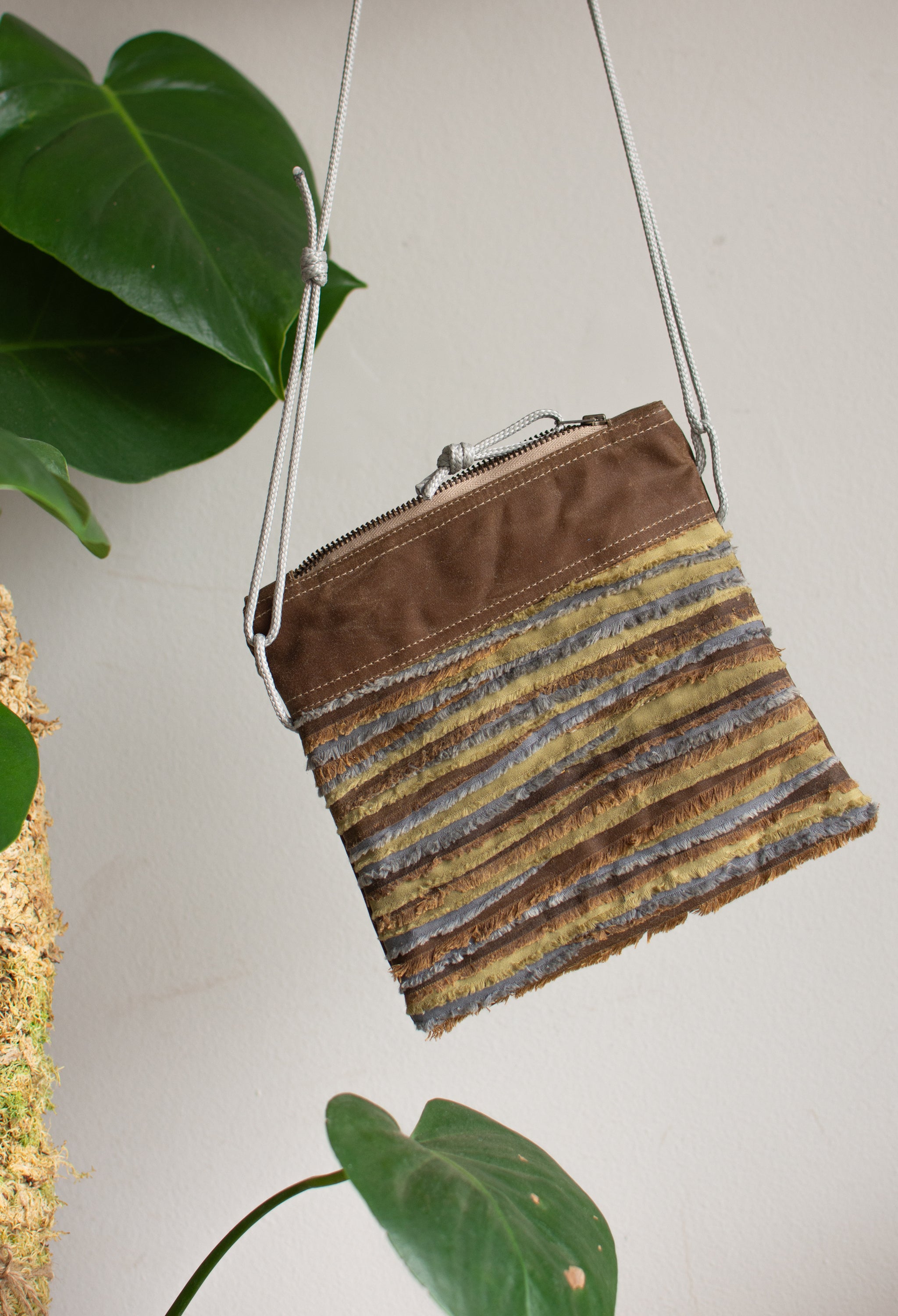 Selvedge Crossbody Bag - Bark