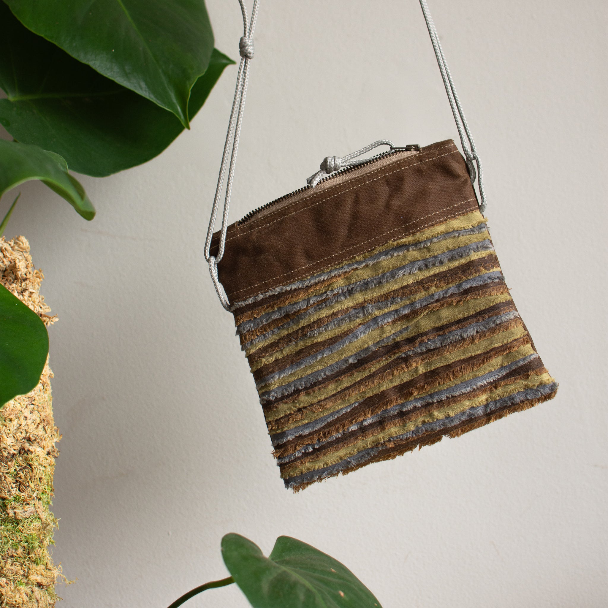 Selvedge Crossbody Bag - Bark